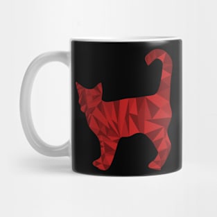 Cat-Abstract Triangle Mug